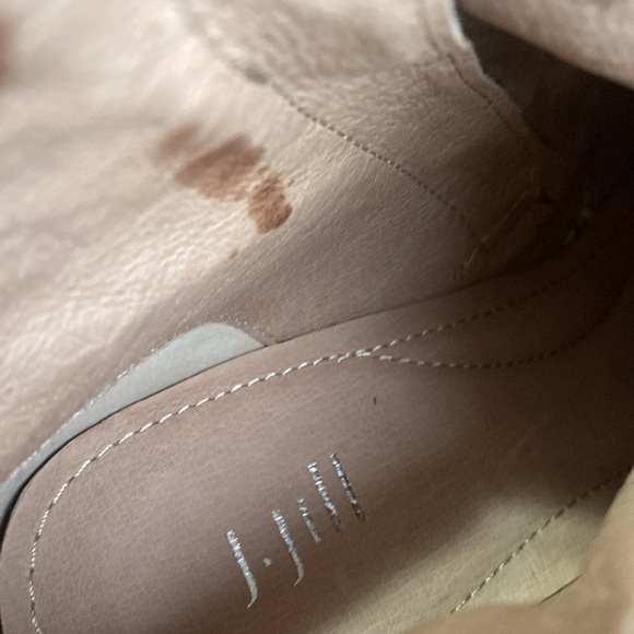 JJill Leopard Print Ankle Boot women 7 cow fur festival Casual office retro boho - Picture 14 of 16